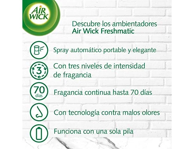 Air Wick Freshmatic Ambientador Spray Automático Nenuco con Aparato y Recambio