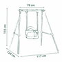 Smoby Columpio Metal Baby Swing S.Life 118x117 cm