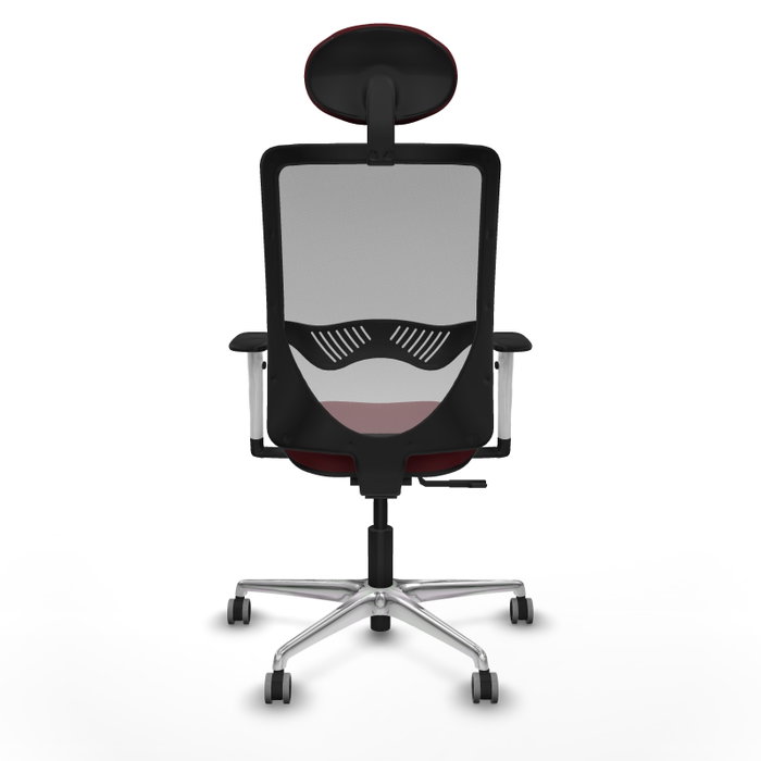 PIQUERAS Y CRESPO Silla de oficina Zulema con mecanismo Sincro, Granate y Gris PIQUERAS Y CRESPO Silla de oficina Zulema con mecanismo Sincro, Granate y Gris