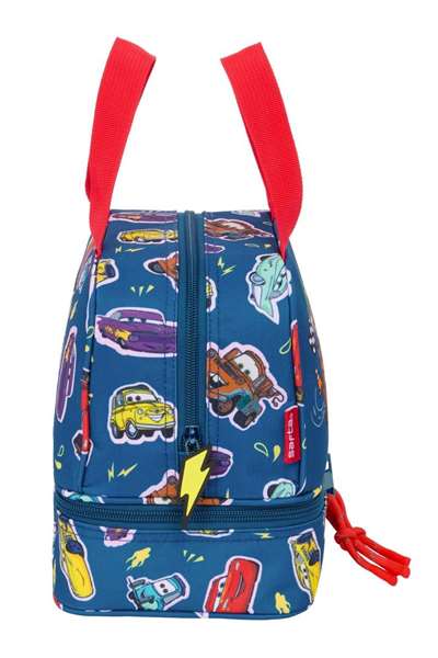 Portameriendas Cars Racing Azul marino 20 x 20 x 15 cm