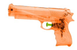 Marbueno Pistola de Agua Plástico Presión Color Naranja 16,2x8,5 cm Jardín, Piscina y Playa MARBUENO SUMMER 10228N