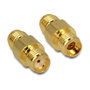 DeLOCK 88478 Adaptador Cambiador de Género SMA a SMA Oro