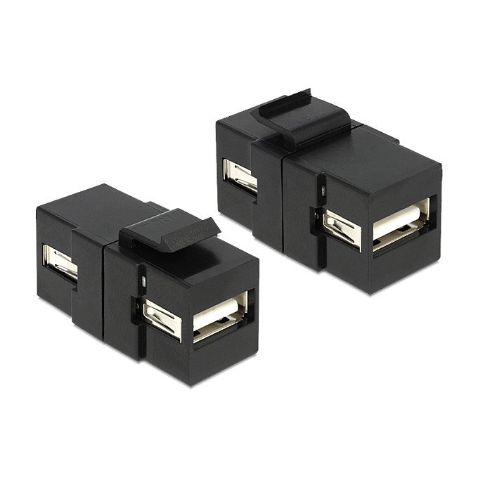 DeLOCK Módulo Keystone USB 2.0 A a USB 2.0 A 86367 Negro DeLOCK Módulo Keystone USB 2.0 A a USB 2.0 A 86367 Negro