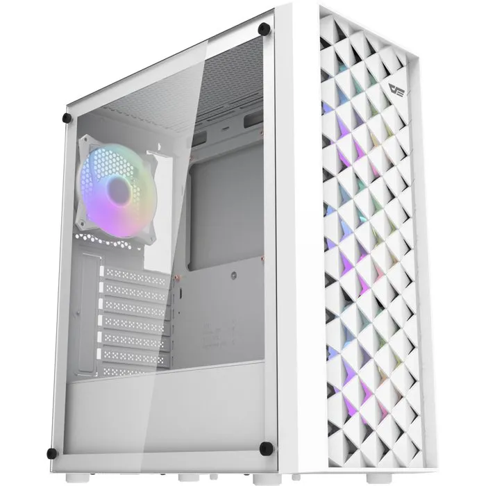 Darkflash DK351 Gabinete para PC Torre Mediana ATX Blanco sin Fuente de Alimentación Darkflash DK351 Gabinete para PC Torre Mediana ATX Blanco sin Fuente de Alimentación