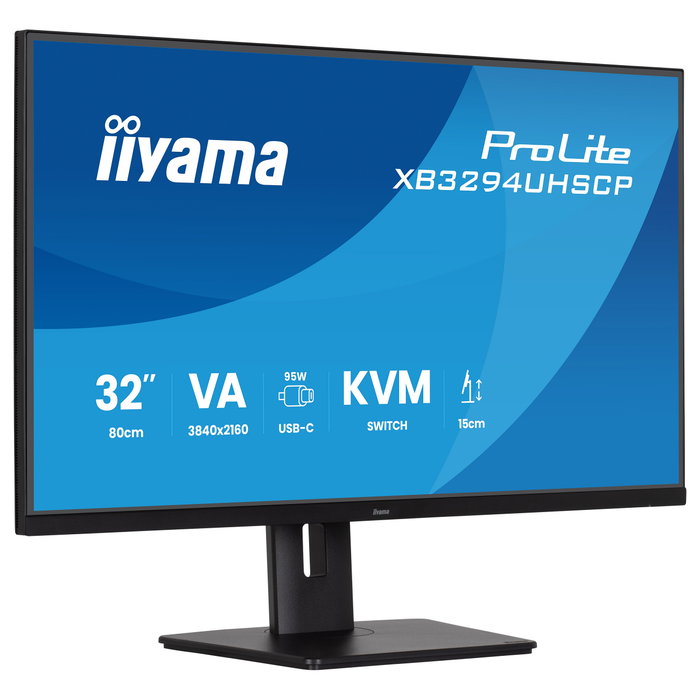 Iiyama ProLite XB3294UHSCP-B1 Monitor 80 cm (31.5") 4K Ultra HD 3840x2160 VA AMD FreeSync USB-C 95W Altavoces KVM