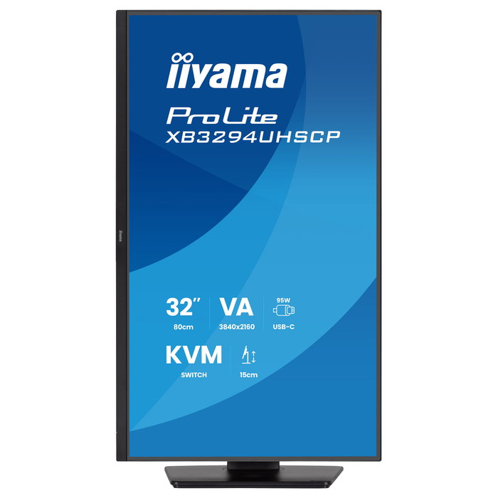 Iiyama ProLite XB3294UHSCP-B1 Monitor 80 cm (31.5") 4K Ultra HD 3840x2160 VA AMD FreeSync USB-C 95W Altavoces KVM