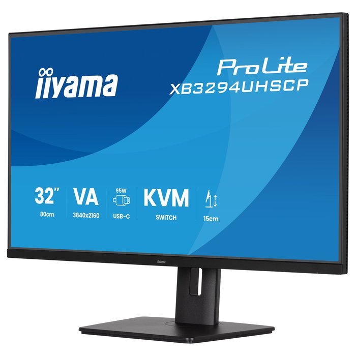 Iiyama ProLite XB3294UHSCP-B1 Monitor 80 cm (31.5") 4K Ultra HD 3840x2160 VA AMD FreeSync USB-C 95W Altavoces KVM