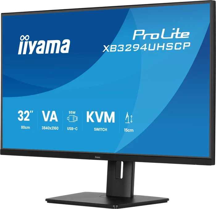 Iiyama XB3294UHSCP-B1 Monitor 32 pulgadas 4K VA con KVM y USB-C 95W