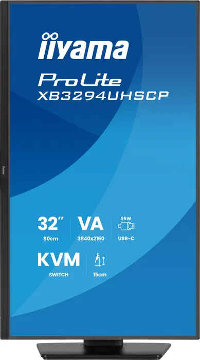 Iiyama XB3294UHSCP-B1 Monitor 32 pulgadas 4K VA con KVM y USB-C 95W