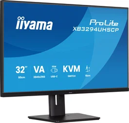 Iiyama XB3294UHSCP-B1 Monitor 32 pulgadas 4K VA con KVM y USB-C 95W