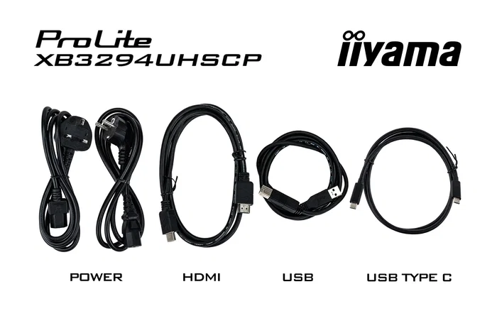 Iiyama XB3294UHSCP-B1 Monitor 32 pulgadas 4K VA con KVM y USB-C 95W