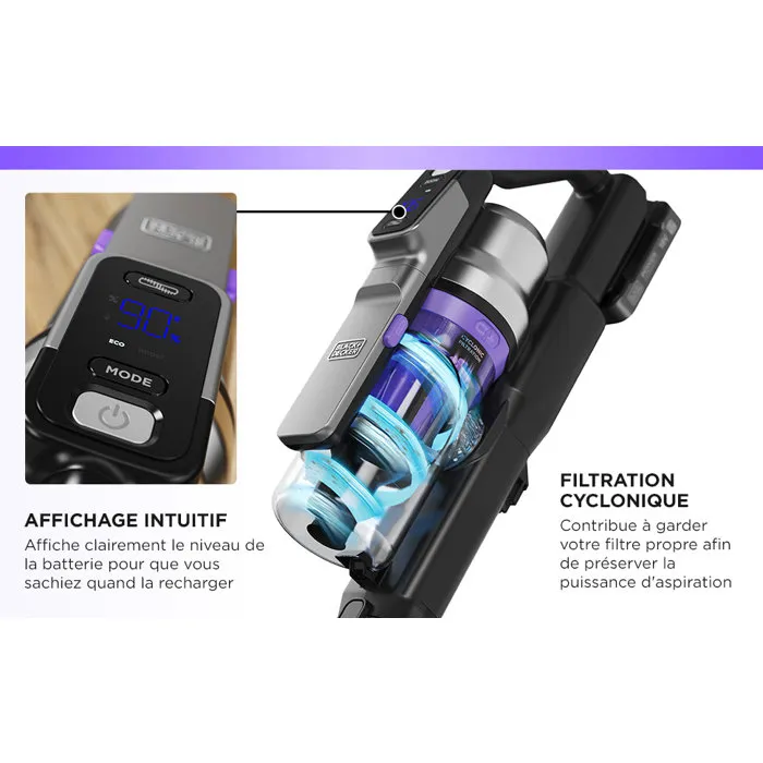 Black + Decker Premier PowerSeries BSV520BRP-QW - Aspiradora de mano inalámbrica 18 V 2.0 Ah