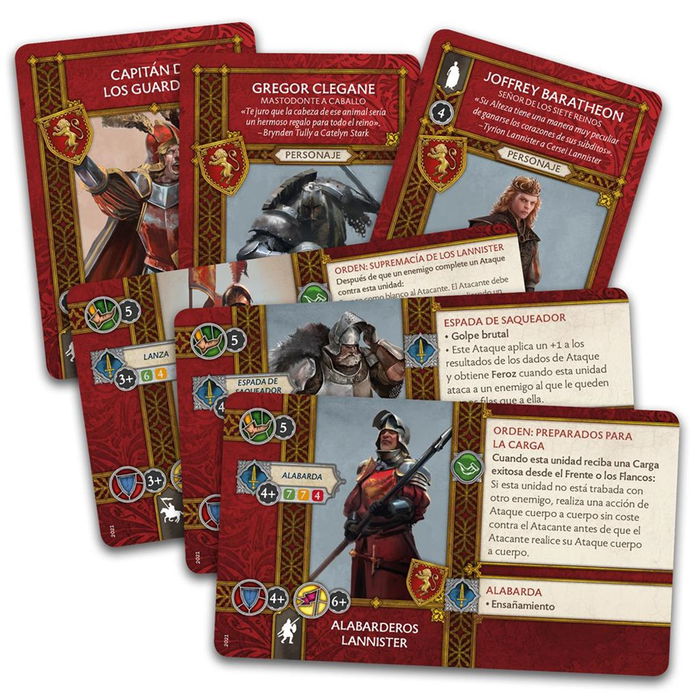 CMON Canción de Hielo y Fuego Juego de Mesa Pack Facción Lannister Actualizado 2021