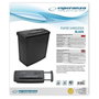 Esperanza Destructora de papel 22 cm Negro en101