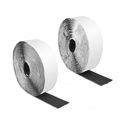 DeLOCK 19094 Cinta de gancho y lazo autoadhesiva 10 m x 50 mm Negro DeLOCK 19094 Cinta de gancho y lazo autoadhesiva 10 m x 50 mm Negro