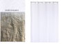 DKD Home Decor Cortina de Poliéster Blanca 140x260 cm con 8 Anillas