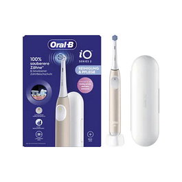 Oral-B iO Series 2 Cepillo Eléctrico Recargable - 3 Modos (Diario, Sensible, Super Sensible) con Sensor de Presión y Estuche de Viaje - Color Rosa Calm