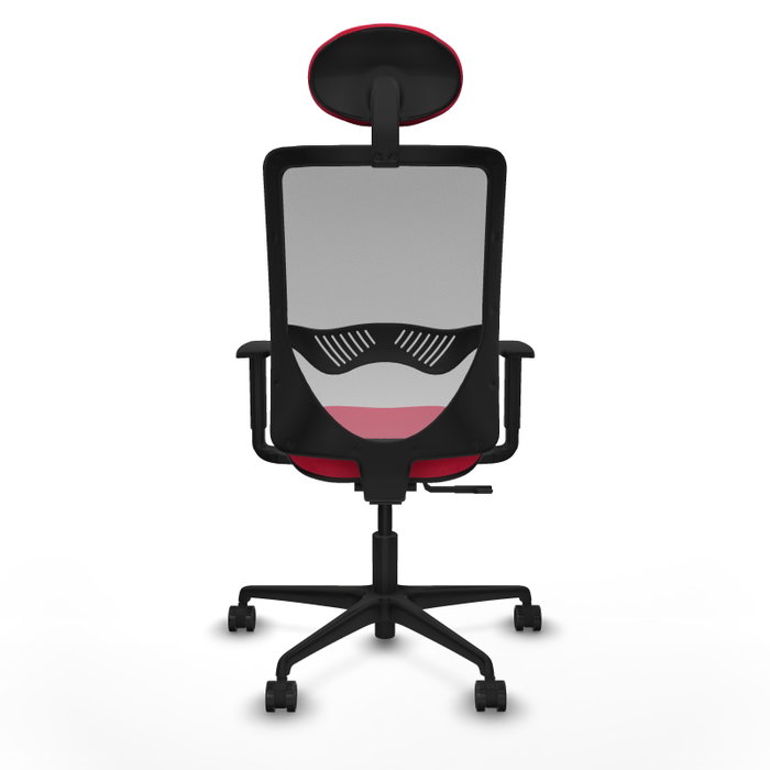 PIQUERAS Y CRESPO Silla de oficina Zulema con mecanismo Sincro, Rojo y Gris PIQUERAS Y CRESPO Silla de oficina Zulema con mecanismo Sincro, Rojo y Gris