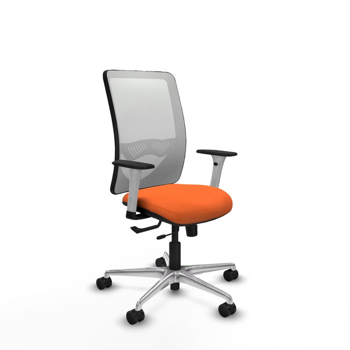 PIQUERAS Y CRESPO Silla de oficina Zulema Naranja y Blanco PIQUERAS Y CRESPO Silla de oficina Zulema Naranja y Blanco