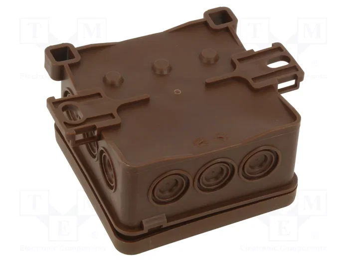 SIMET FASTBOX Caja de conexiones marrón 75x75x40mm