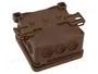 SIMET FASTBOX Caja de conexiones marrón 75x75x40mm