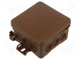 SIMET FASTBOX Caja de conexiones marrón 75x75x40mm