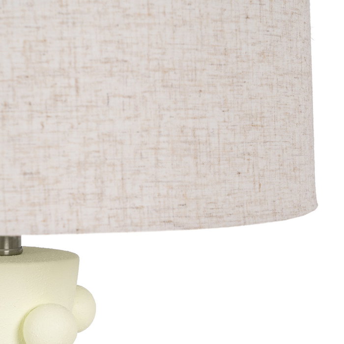 Lámpara Mesa Crema Metal-Cerámica 38 X 38 X 72 cm