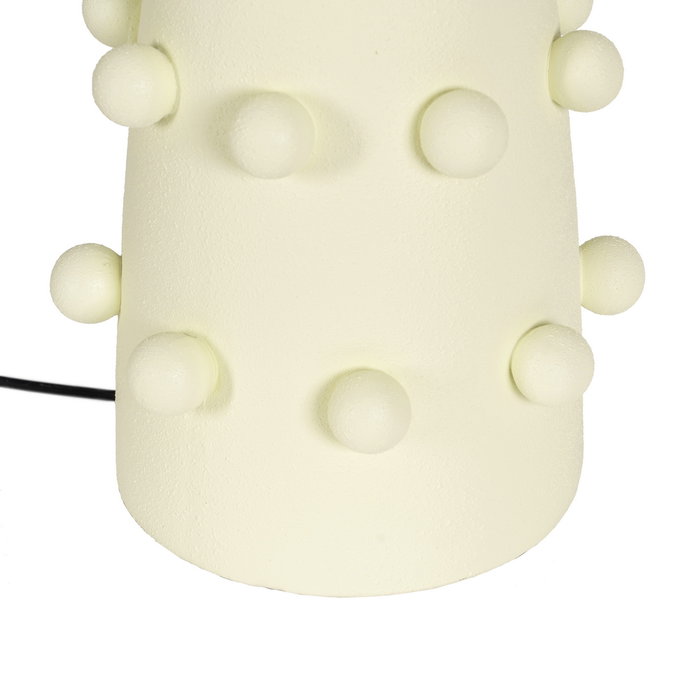 Lámpara Mesa Crema Metal-Cerámica 38 X 38 X 72 cm