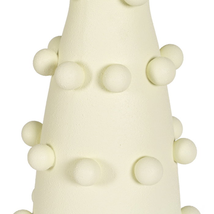 Lámpara Mesa Crema Metal-Cerámica 38 X 38 X 72 cm