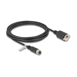 DeLOCK Cable M12 a RJ45 Cat5e FTP 3 m Negro