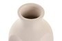DKD Home Decor Jarrón de Gres Rugoso Blanco