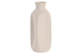DKD Home Decor Jarrón de Gres Rugoso Blanco