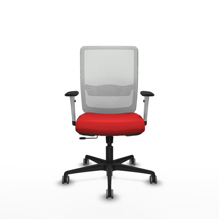 PIQUERAS Y CRESPO Silla de oficina Haches Rojo y Blanco PIQUERAS Y CRESPO Silla de oficina Haches Rojo y Blanco