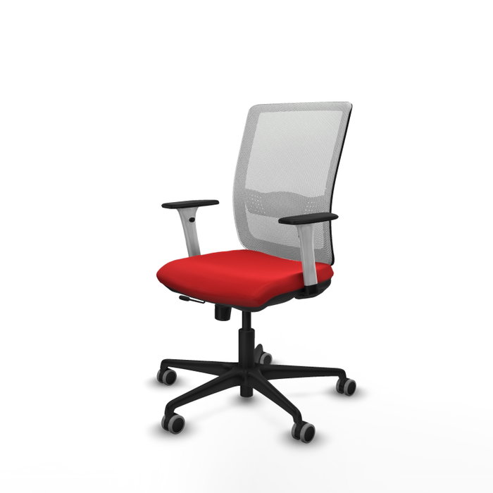 PIQUERAS Y CRESPO Silla de oficina Haches Rojo y Blanco PIQUERAS Y CRESPO Silla de oficina Haches Rojo y Blanco