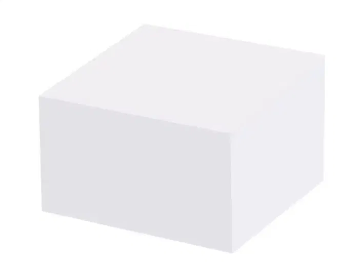 Liderpapel Taco de Papel Blanco Sin Encolar 400 Hojas, 95 x 90 x 40 mm, 80 g/m²