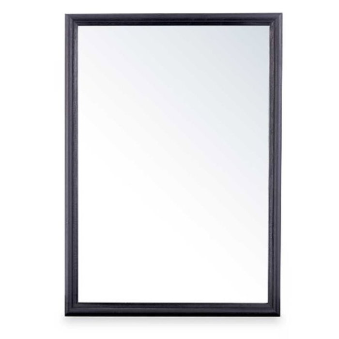 GIFTDECOR Espejo de pared con marco de madera Negro 50 x 70 cm GIFTDECOR Espejo de pared con marco de madera Negro 50 x 70 cm