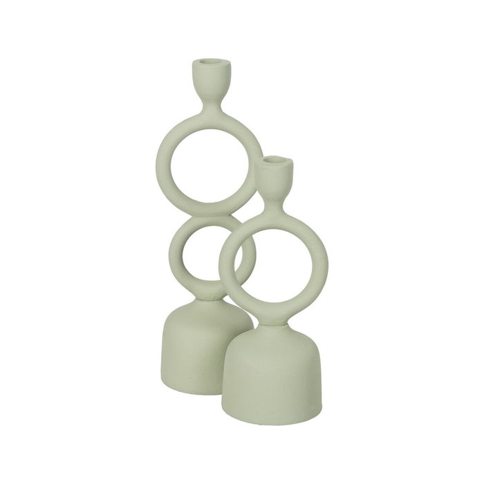 Ixia Portavelas Verde Claro Metal 9 x 7 x 32 cm