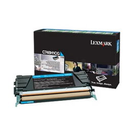 Lexmark C748H3CG Cartucho de Tóner Cian Original, 10000 páginas, Compatible con Optra C 748 DE/DTE/E