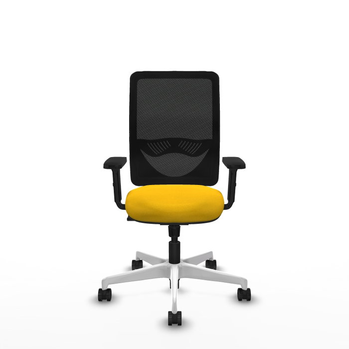 PIQUERAS Y CRESPO Silla de oficina Zulema con mecanismo Sincro, Amarillo y Negro PIQUERAS Y CRESPO Silla de oficina Zulema con mecanismo Sincro, Amarillo y Negro