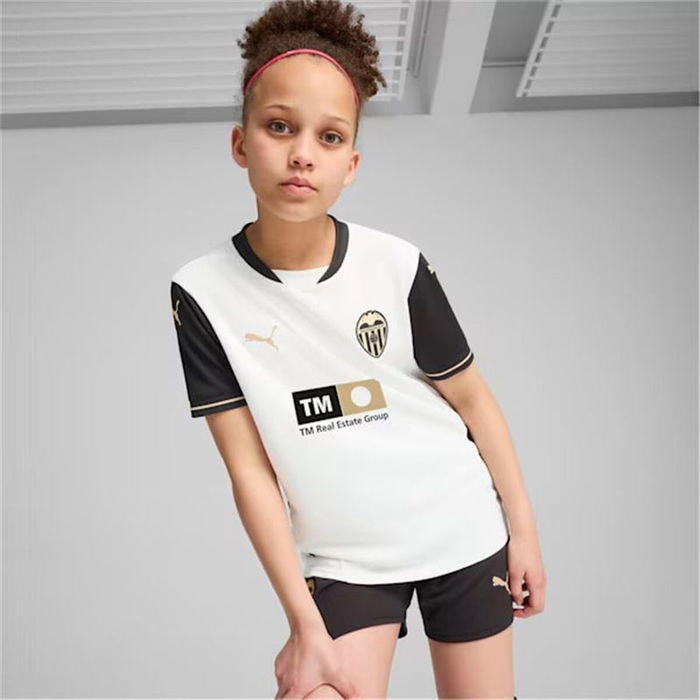 Camiseta de Fútbol de Manga Corta para Niños Puma Valencia C.F. Home Replica XL