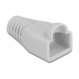 DeLOCK Alivio de tensión para conector RJ45, gris, 20 piezas