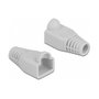 DeLOCK Alivio de tensión para conector RJ45, gris, 20 piezas