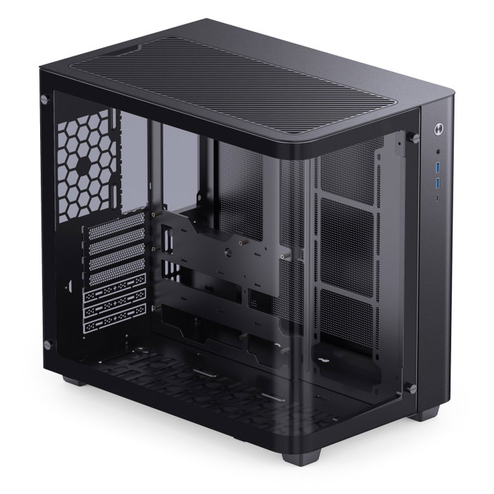 Jonsbo TK-3 Caja Midi Tower ATX, Negra, Sin Fuente de Alimentación, 2x USB 3.0, 1x USB-C