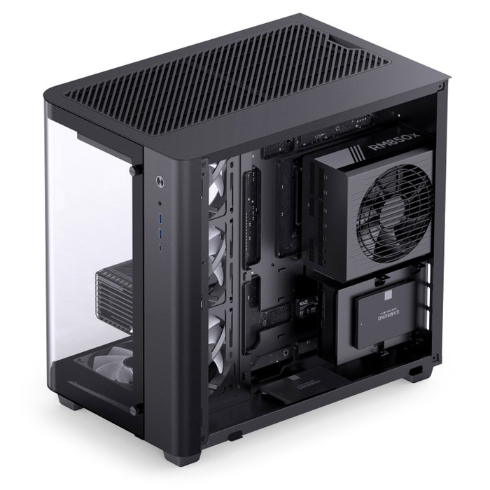 Jonsbo TK-3 Caja Midi Tower ATX, Negra, Sin Fuente de Alimentación, 2x USB 3.0, 1x USB-C