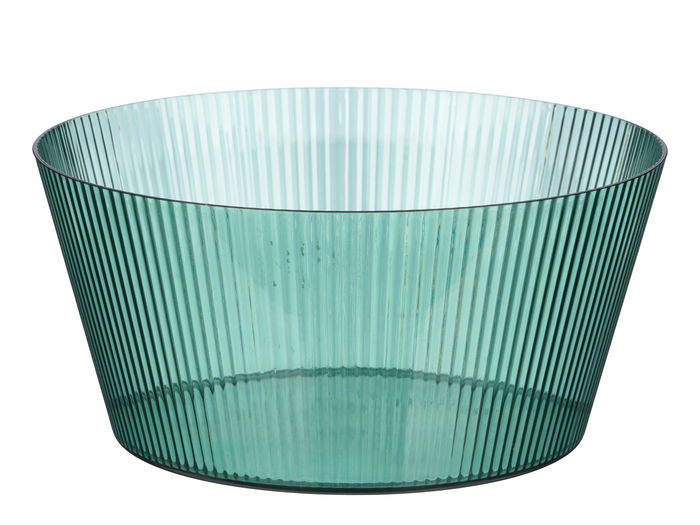 Leknes Bol Rayas Verde 4 L 25.4x12x25.4 cm (Set de 12)