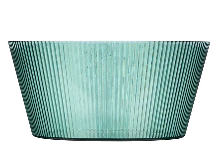 Leknes Bol Rayas Verde 4 L 25.4x12x25.4 cm (Set de 12)