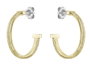 Boss Pendientes Dorados de Acero Inoxidable