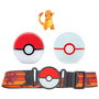 Jazwares Cinturon Pokemon Clip 'n' Go con Capacidad para 6 Pokeballs, Incluye 2 Pokeball y 1 Figura - Modelos Surtidos