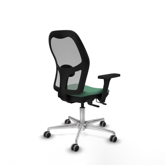 PIQUERAS Y CRESPO Silla de oficina Jorquera Verde esmeralda y Gris con mecanismo Sincro/Traslack PIQUERAS Y CRESPO Silla de oficina Jorquera Verde esmeralda y Gris con mecanismo Sincro/Traslack