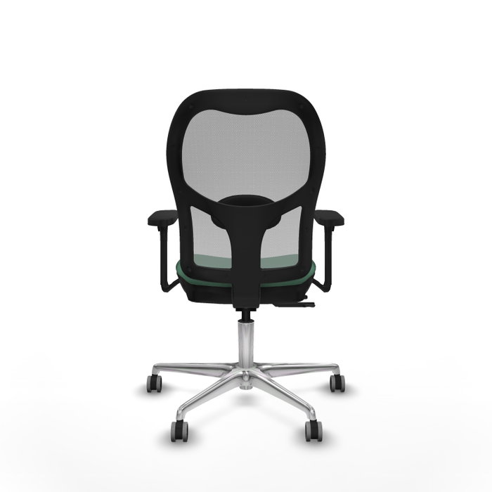 PIQUERAS Y CRESPO Silla de oficina Jorquera Verde esmeralda y Gris con mecanismo Sincro/Traslack PIQUERAS Y CRESPO Silla de oficina Jorquera Verde esmeralda y Gris con mecanismo Sincro/Traslack